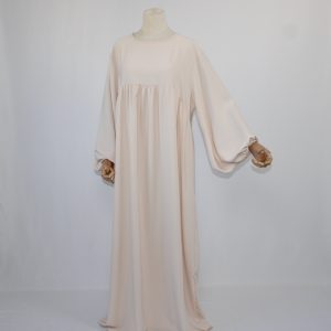 Abaya en Soie De Médine Assma - Beige