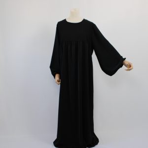 Abaya en Soie De Médine Assma - Noir