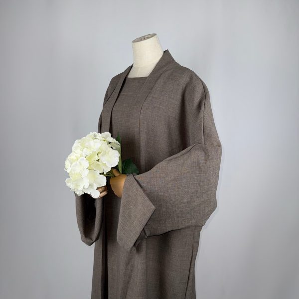 Ensemble Kimono et Abaya sans manches Kamélia – Image 3