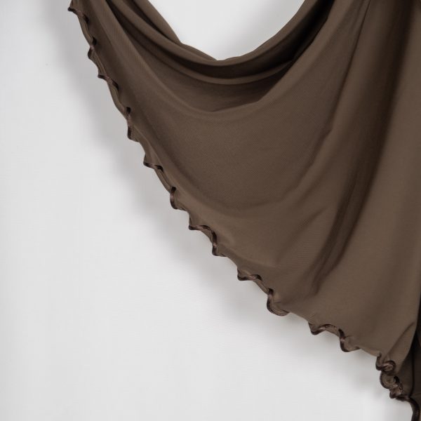 Hijab Frisé Jersey Premium  Chocolat – Image 2