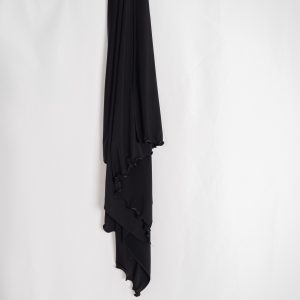 Hijab Frisé Jersey Premium Noir