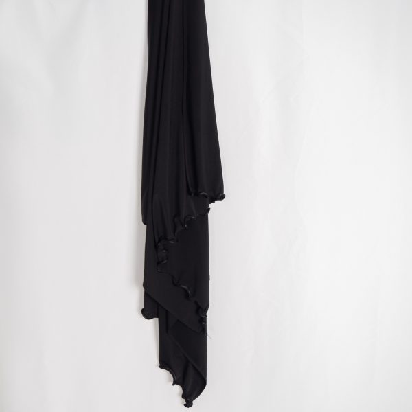 Hijab Frisé Jersey Premium Noir